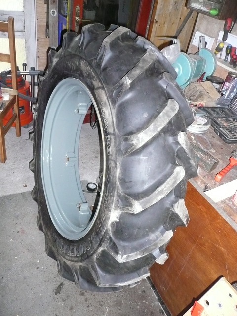 A Ferguson rear wheel.