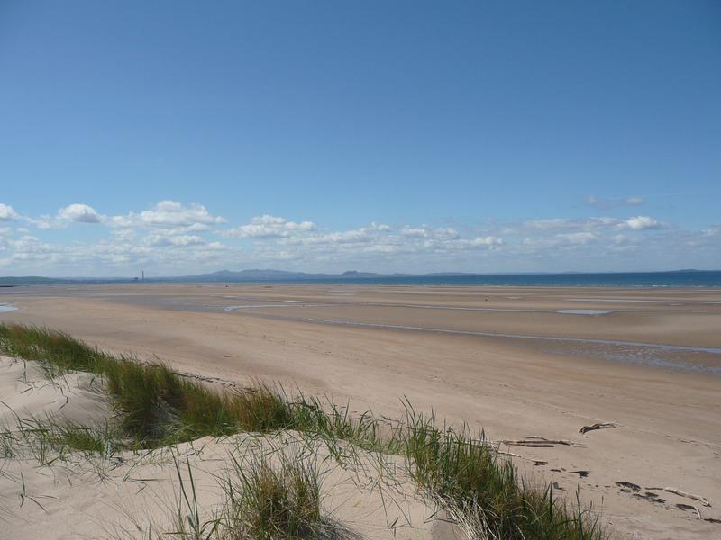 Aberlady Bay, looking toward  Edinburgh.