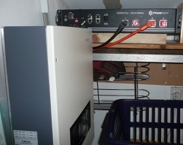 Battery and inverter